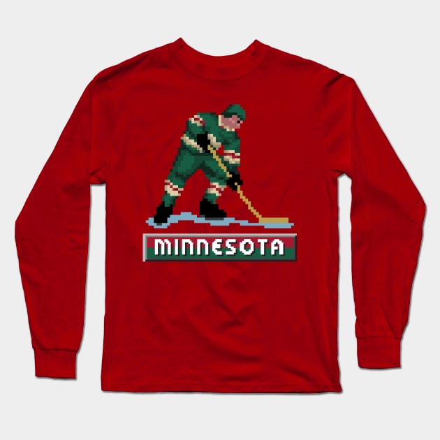 Minnesota Hockey Long Sleeve T-Shirt by clarkehall